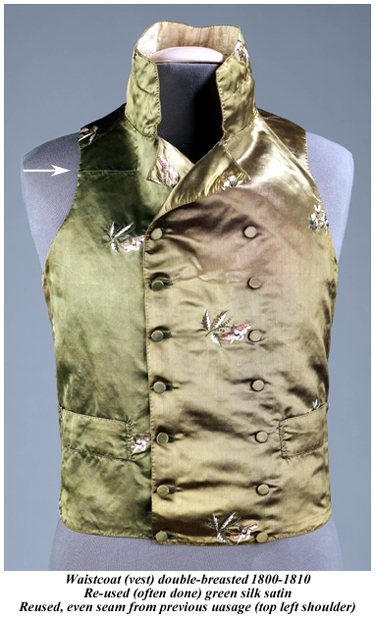 Waistcoat - vest 1800-1810